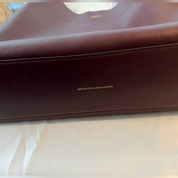 Coach Brooklyn 39 Merlot/Brass Leather Shoulder Bag - Picture 6 of 15